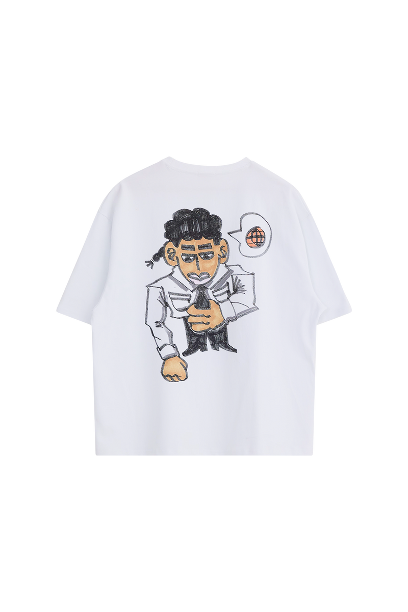 Bouncer T-shirt White | CHECKS DOWNTOWN