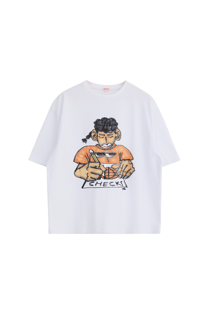 Bouncer T-shirt White | CHECKS DOWNTOWN