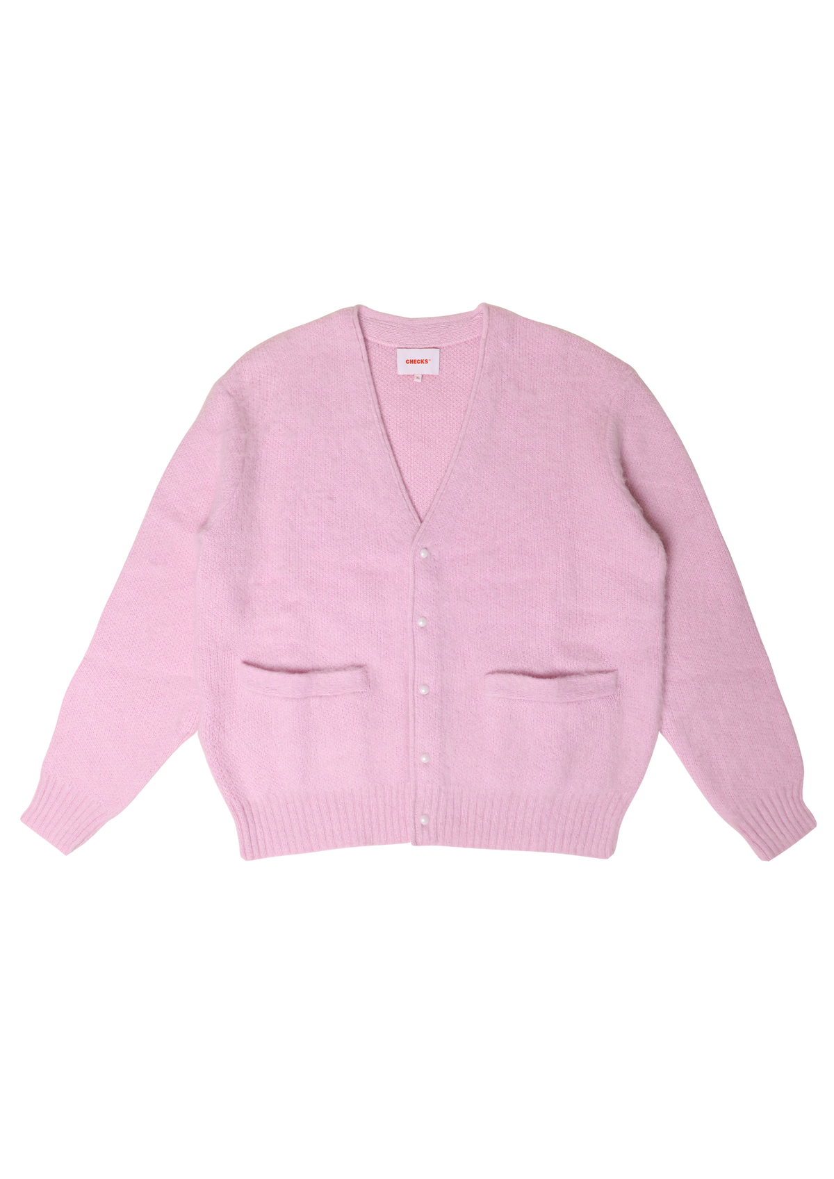 Mohair Cardigan Baby Pink | CHECKS DOWNTOWN