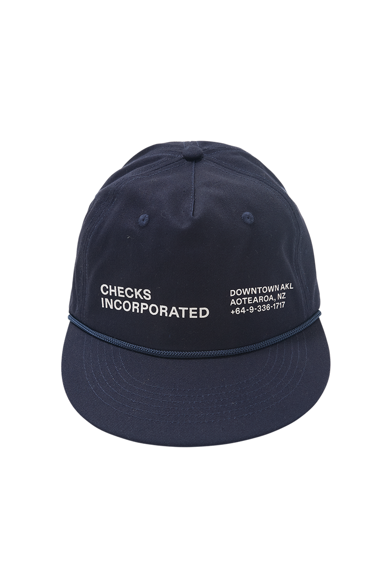 TTT gingham check logo cap（NAVY） TTT gingham check logo cap（NAVY） TTT gingham check logo