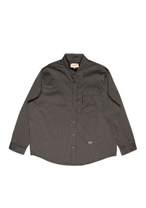 Stripe Big Shirt Black/White | CHECKS DOWNTOWN