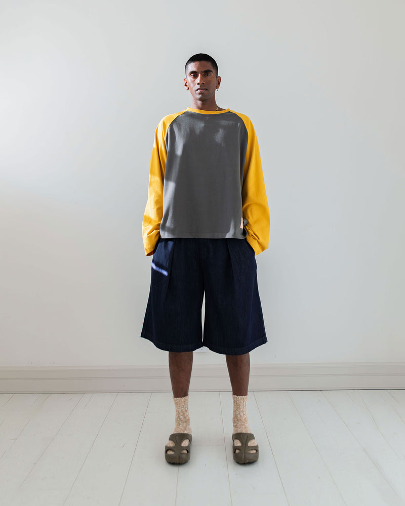 Hakama Shorts Indigo | CHECKS DOWNTOWN