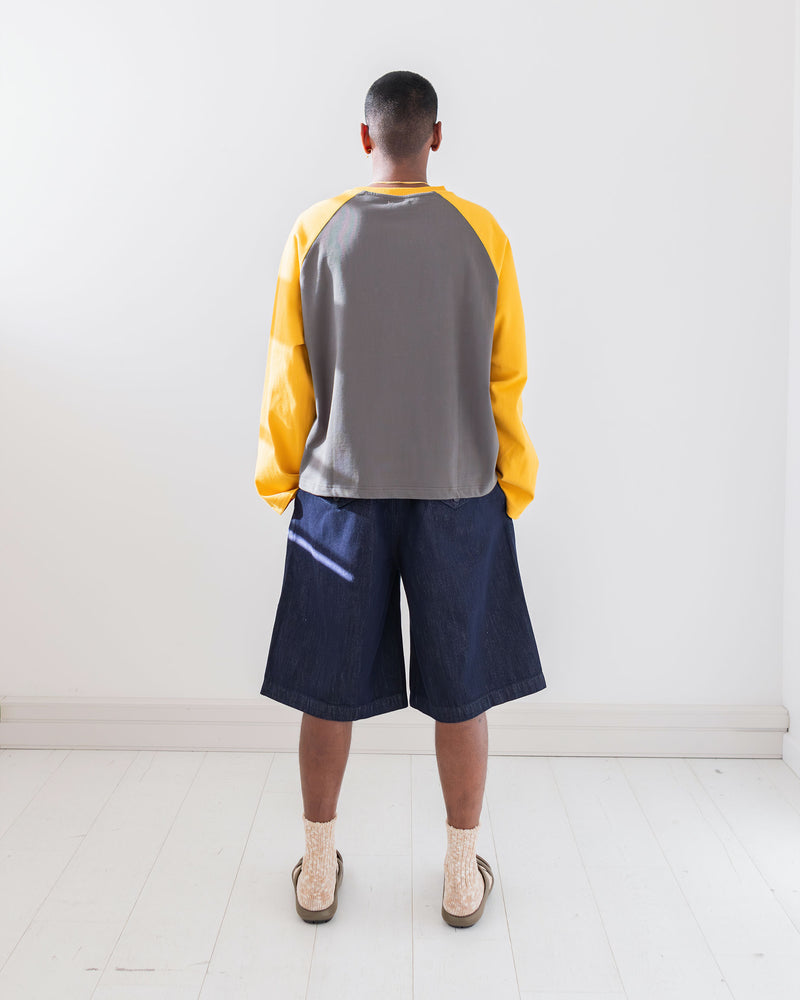 Hakama Shorts Indigo | CHECKS DOWNTOWN