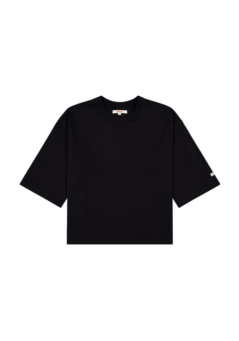 Wide Tee Black | CHECKS DOWNTOWN