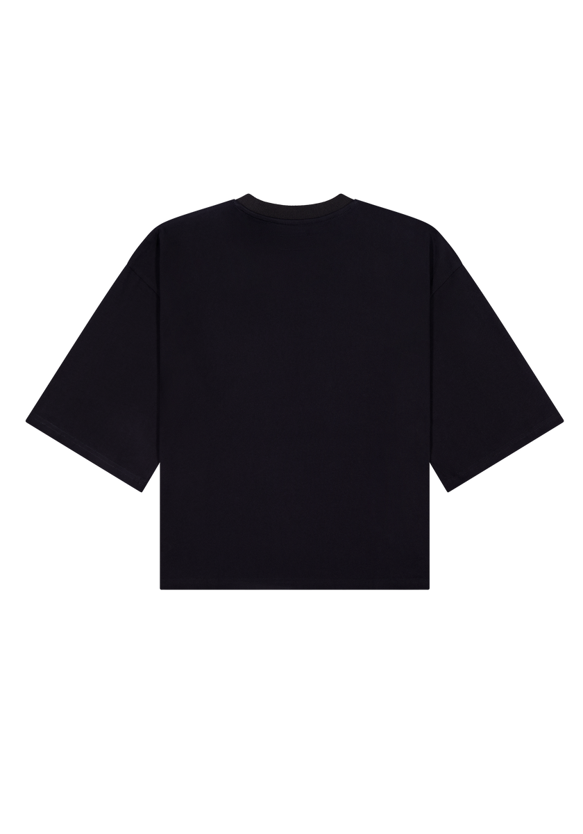 Wide Tee Black | CHECKS DOWNTOWN – Checks Downtown