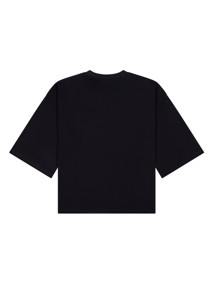 Wide Tee Black | CHECKS DOWNTOWN
