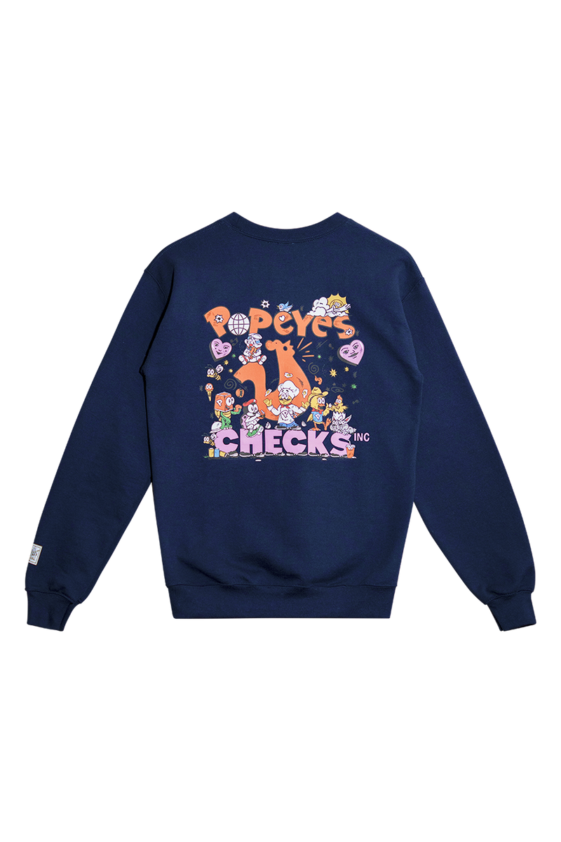 Poppy Sweatshirt Navy | CHECKS DOWNTOWN