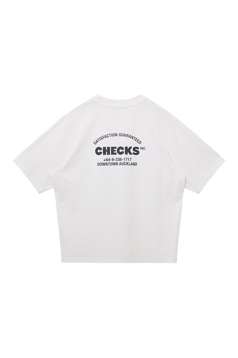 Lockup T-shirt White | CHECKS DOWNTOWN