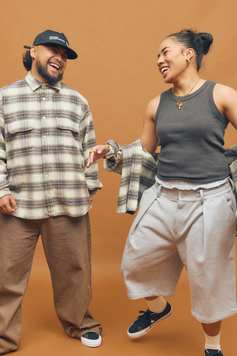 Hakama Shorts Athletic Grey | CHECKS DOWNTOWN