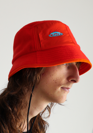 Fleece Bucket Hat Orange | CHECKS DOWNTOWN