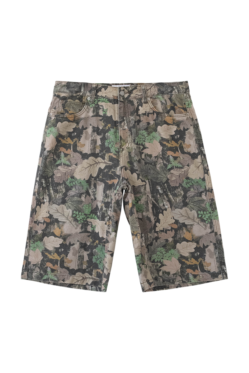 Roots Jean Shorts Tanekaha Camo