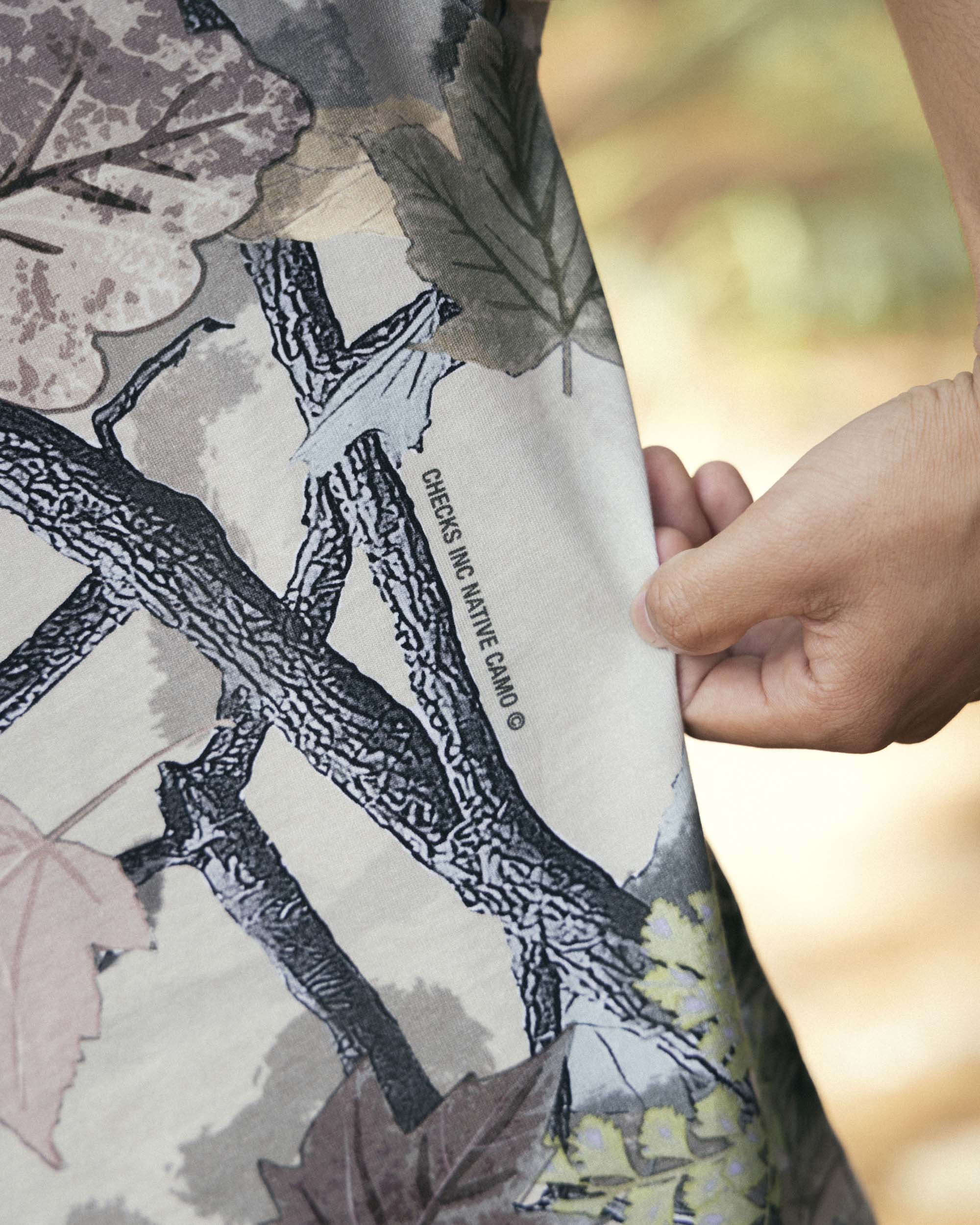 Native Camo T-shirt Brown | CHECKS DOWNTOWN