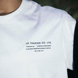 JG Trading Tee White | CHECKS DOWNTOWN