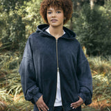 Lark Zip Hoodie Black Wash | CHECKS DOWNTOWN