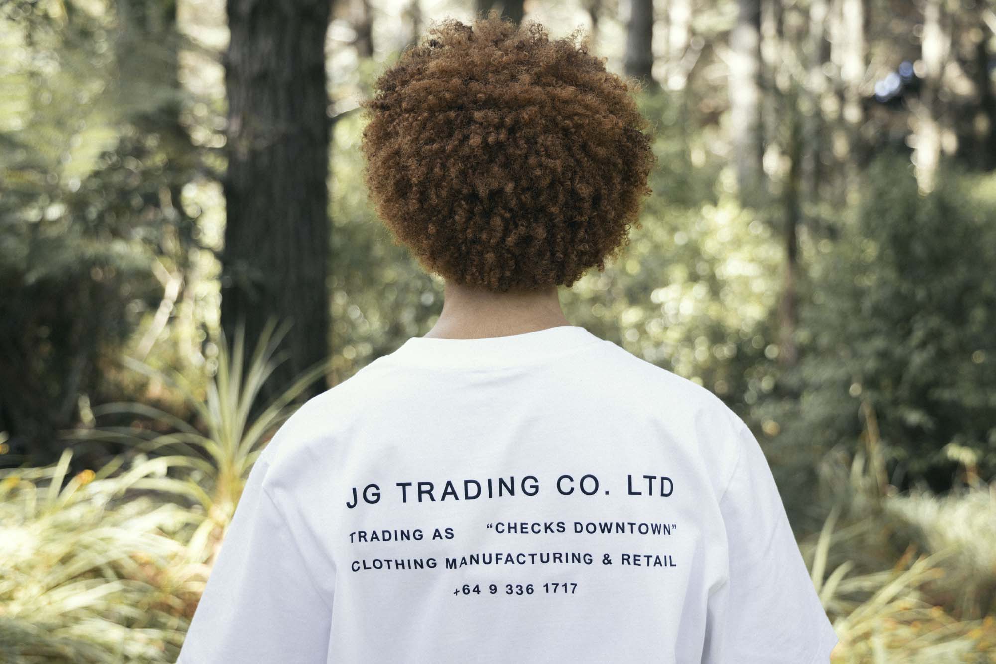 JG Trading Tee White | CHECKS DOWNTOWN