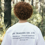 JG Trading Tee White | CHECKS DOWNTOWN
