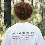 JG Trading Tee White | CHECKS DOWNTOWN