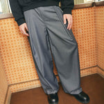 Hakama Pants Charcoal Wool | CHECKS DOWNTOWN