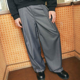 Hakama Pants Charcoal Wool | CHECKS DOWNTOWN