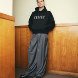 Hakama Pants Charcoal Wool | CHECKS DOWNTOWN