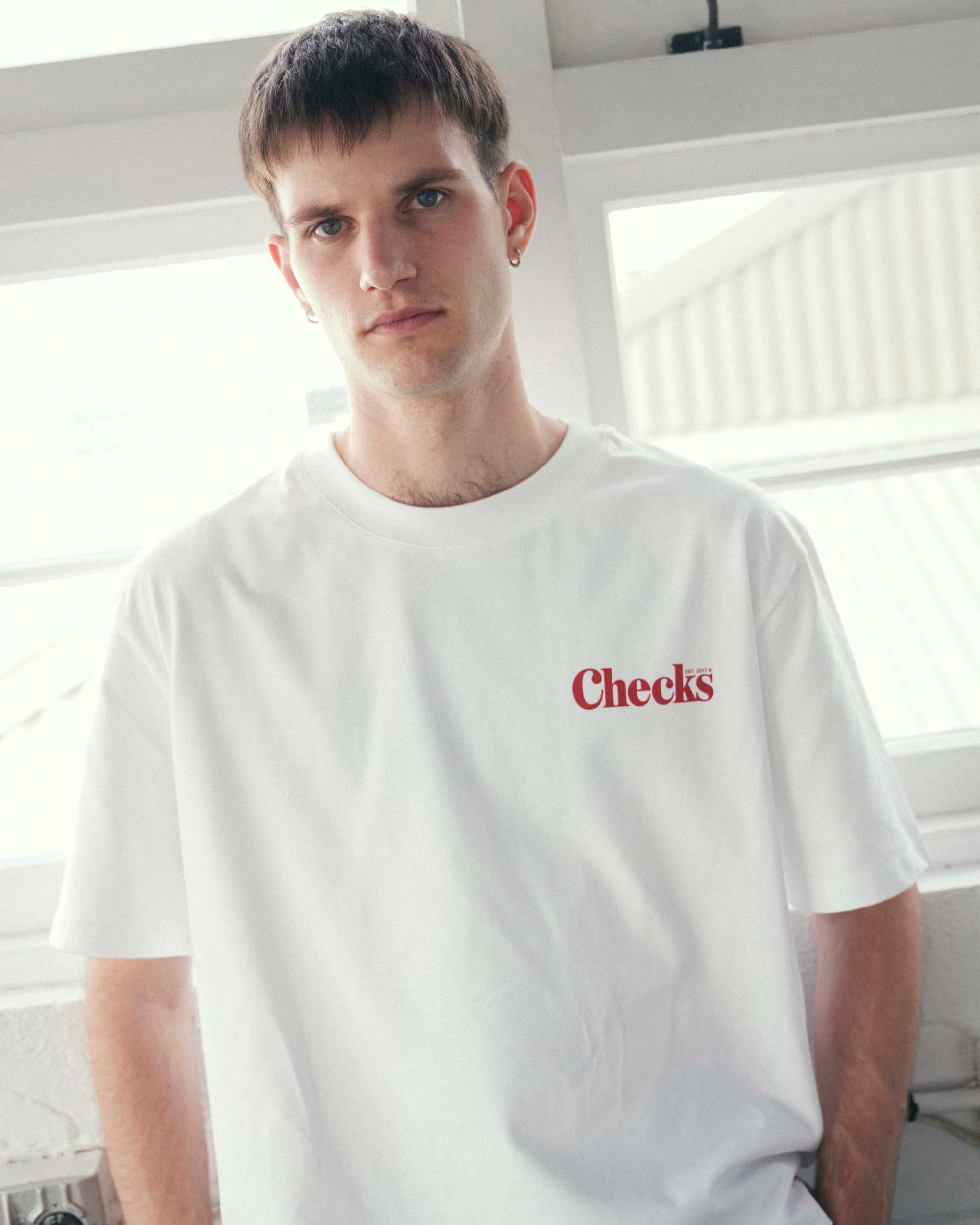 Rodeo Tee White | CHECKS DOWNTOWN