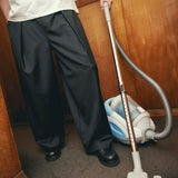 Hakama Pants Black Wool | CHECKS DOWNTOWN