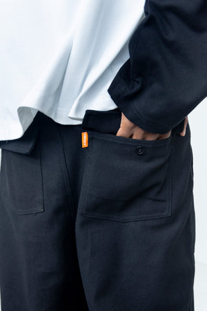 Super Baggy Fatigue Pants Black | CHECKS DOWNTOWN