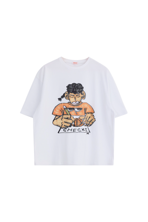 Bouncer T-shirt White | CHECKS DOWNTOWN