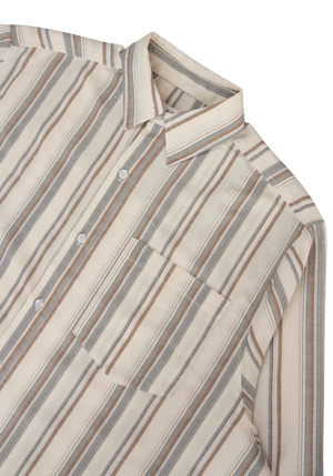 Generous Shirt LS Cedar Stripe | CHECKS DOWNTOWN