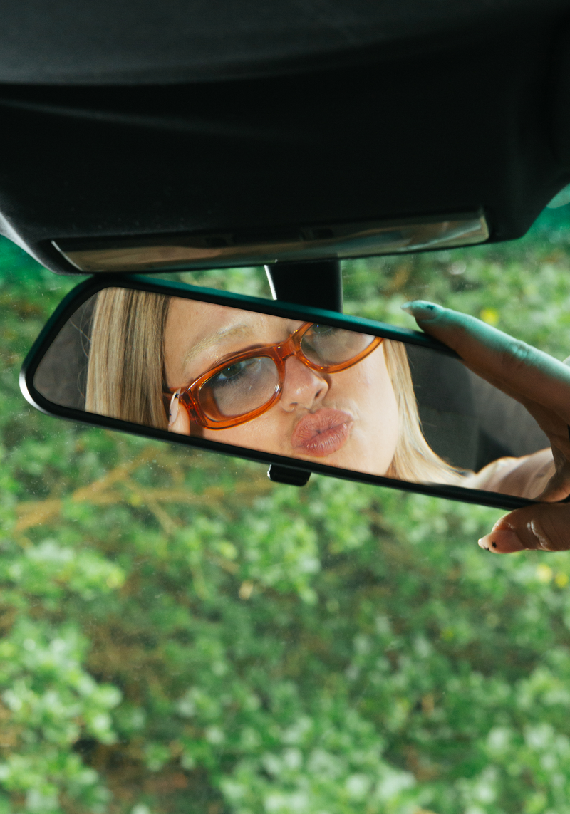 Checks x Gesture 001 Sunglasses Orange | CHECKS DOWNTOWN