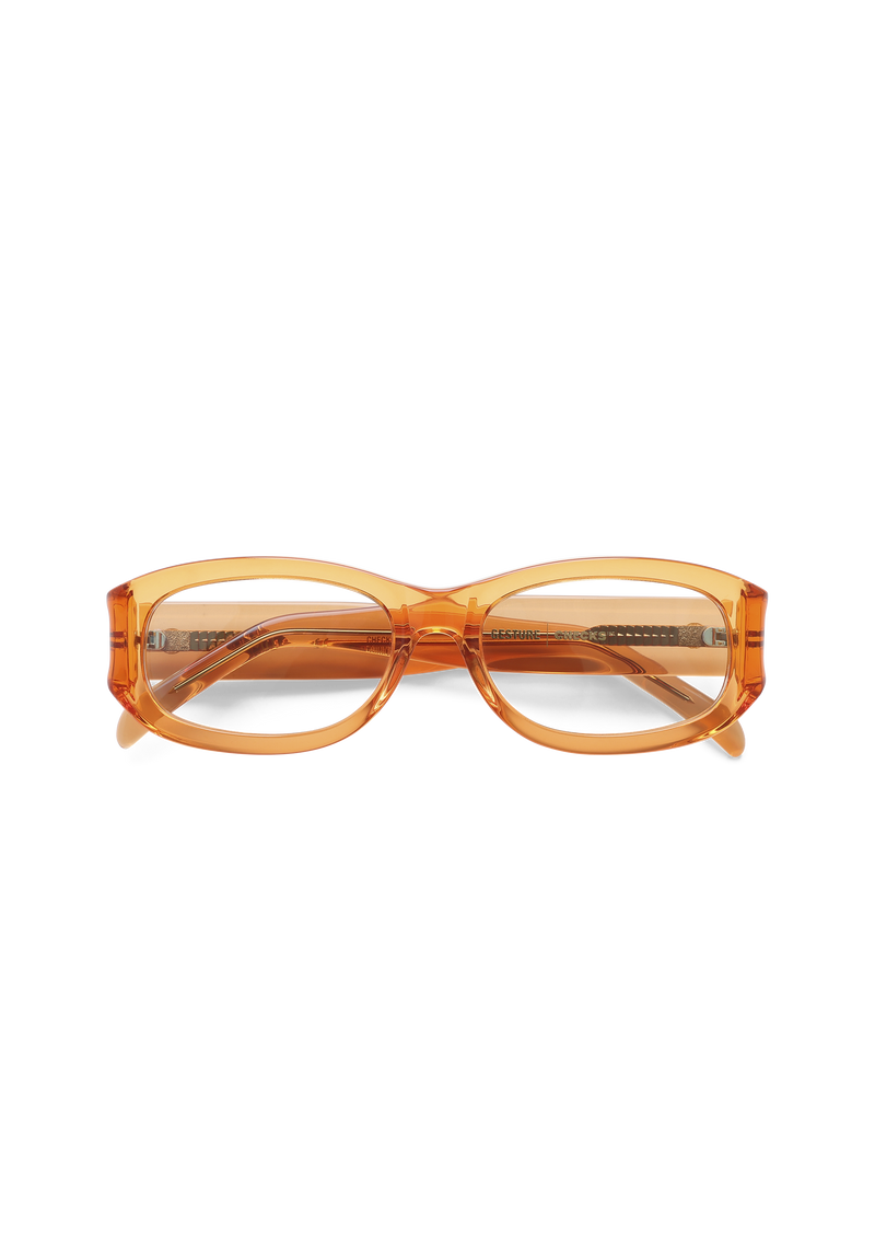 Checks x Gesture 001 Sunglasses Orange | CHECKS DOWNTOWN