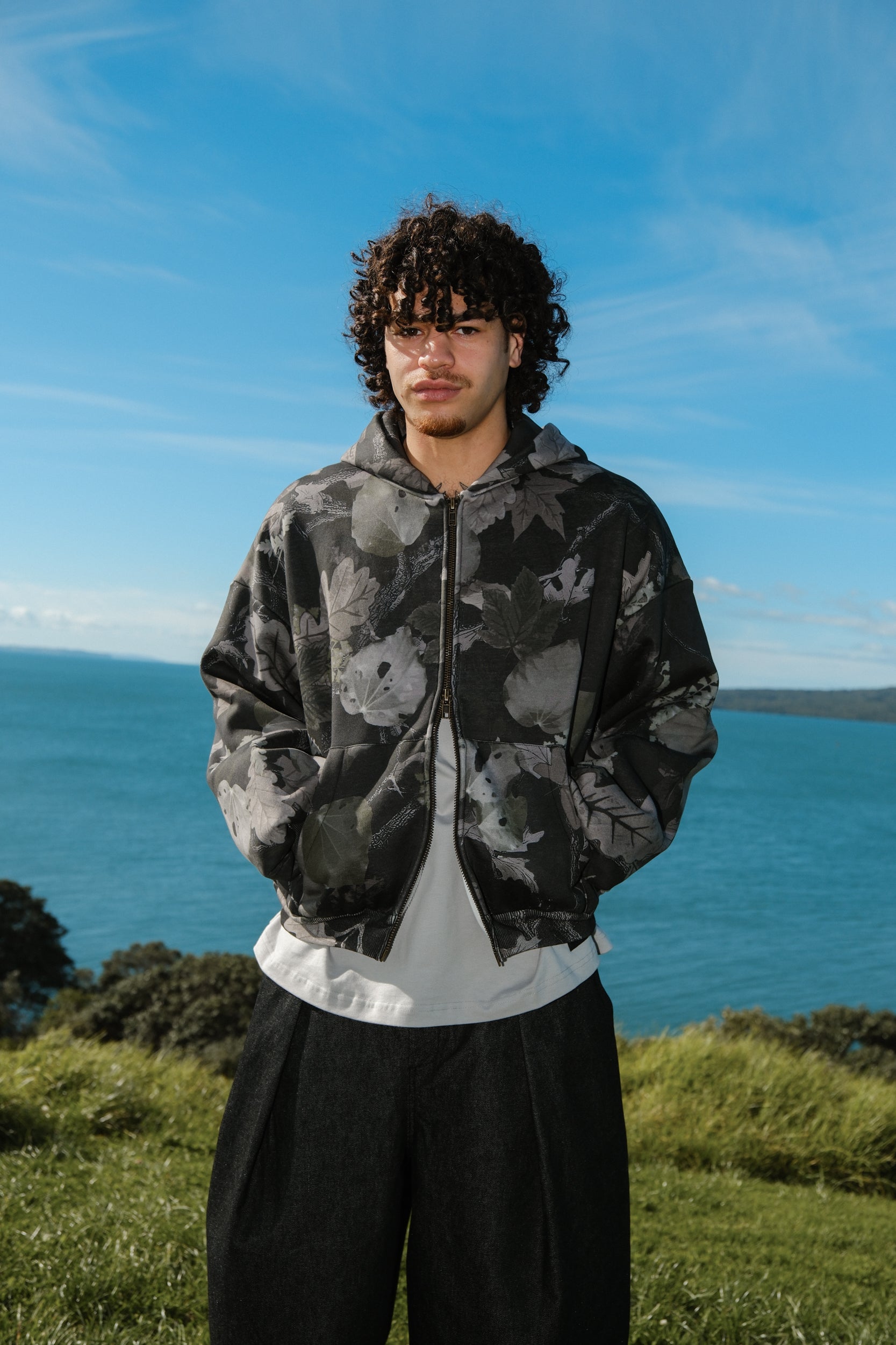 Kawakawa Hoodie Charcoal | CHECKS DOWNTOWN
