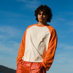 Crew Raglan Jersey Cream/Orange | CHECKS DOWNTOWN