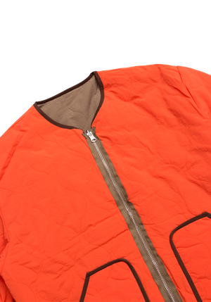 Reversible Liner Jacket Olive/Orange | CHECKS DOWNTOWN