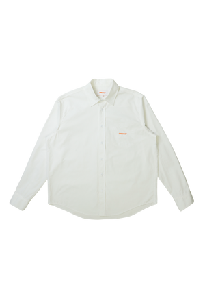 Big Fit Poplin Shirt White | CHECKS DOWNTOWN