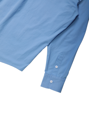 Big Fit Poplin Shirt Blue | CHECKS DOWNTOWN