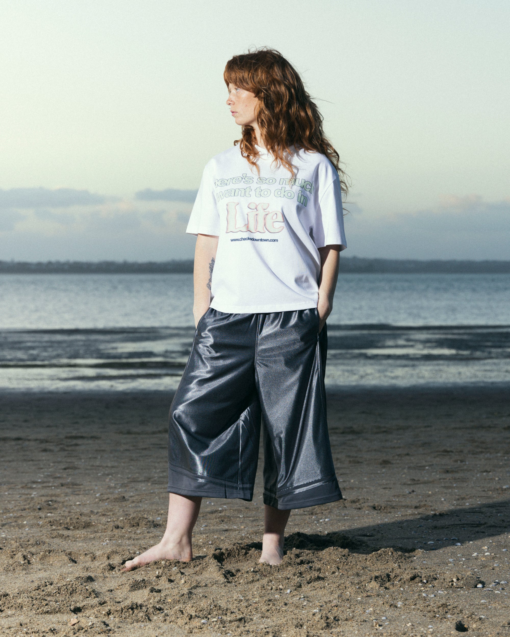 Life Tee White | CHECKS DOWNTOWN