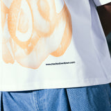 Peachy Tee White | CHECKS DOWNTOWN