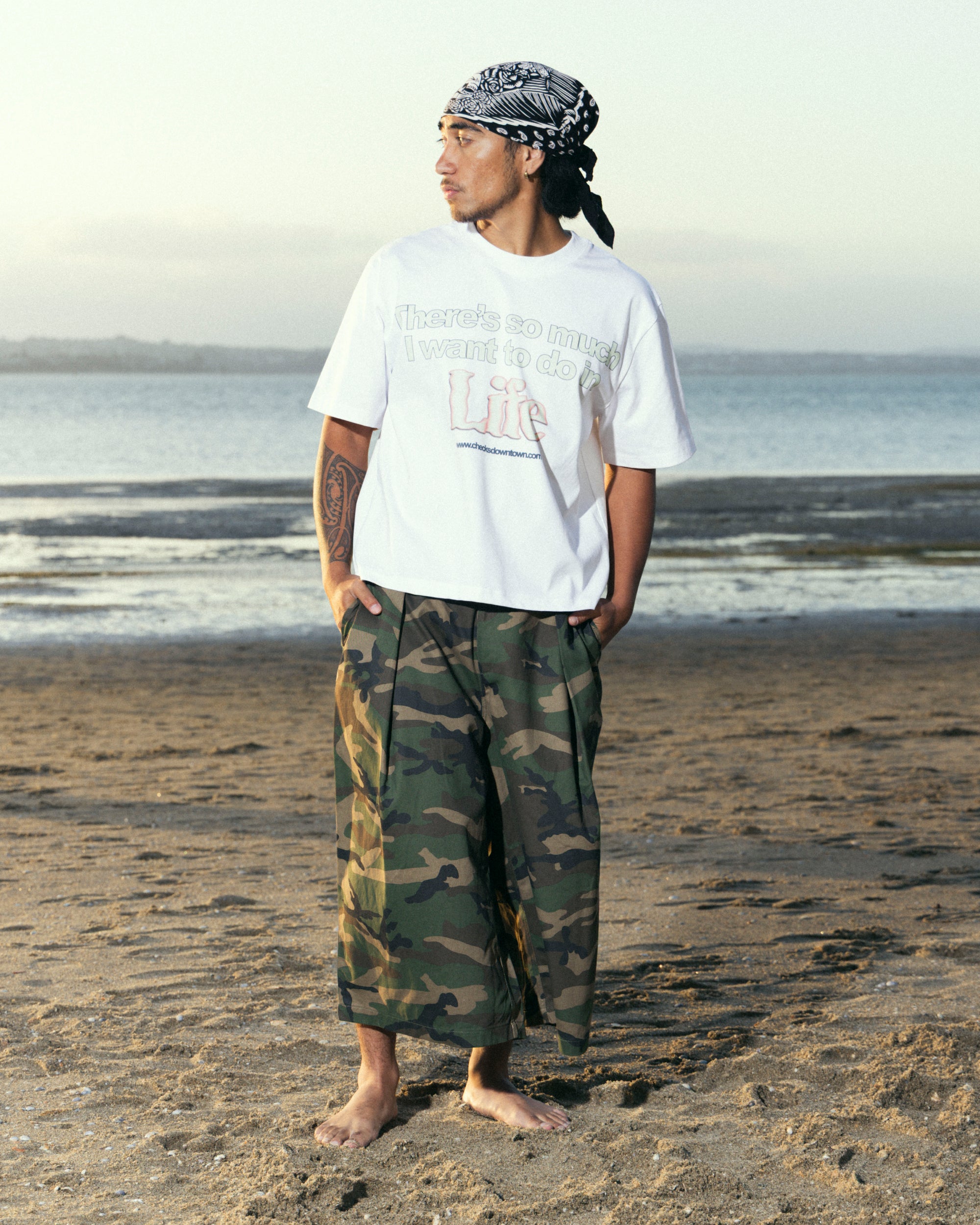Hakama Shorts V2 Woodland Camo | CHECKS DOWNTOWN