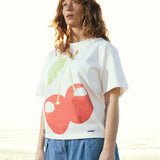 Cherries Tee White | CHECKS DOWNTOWN