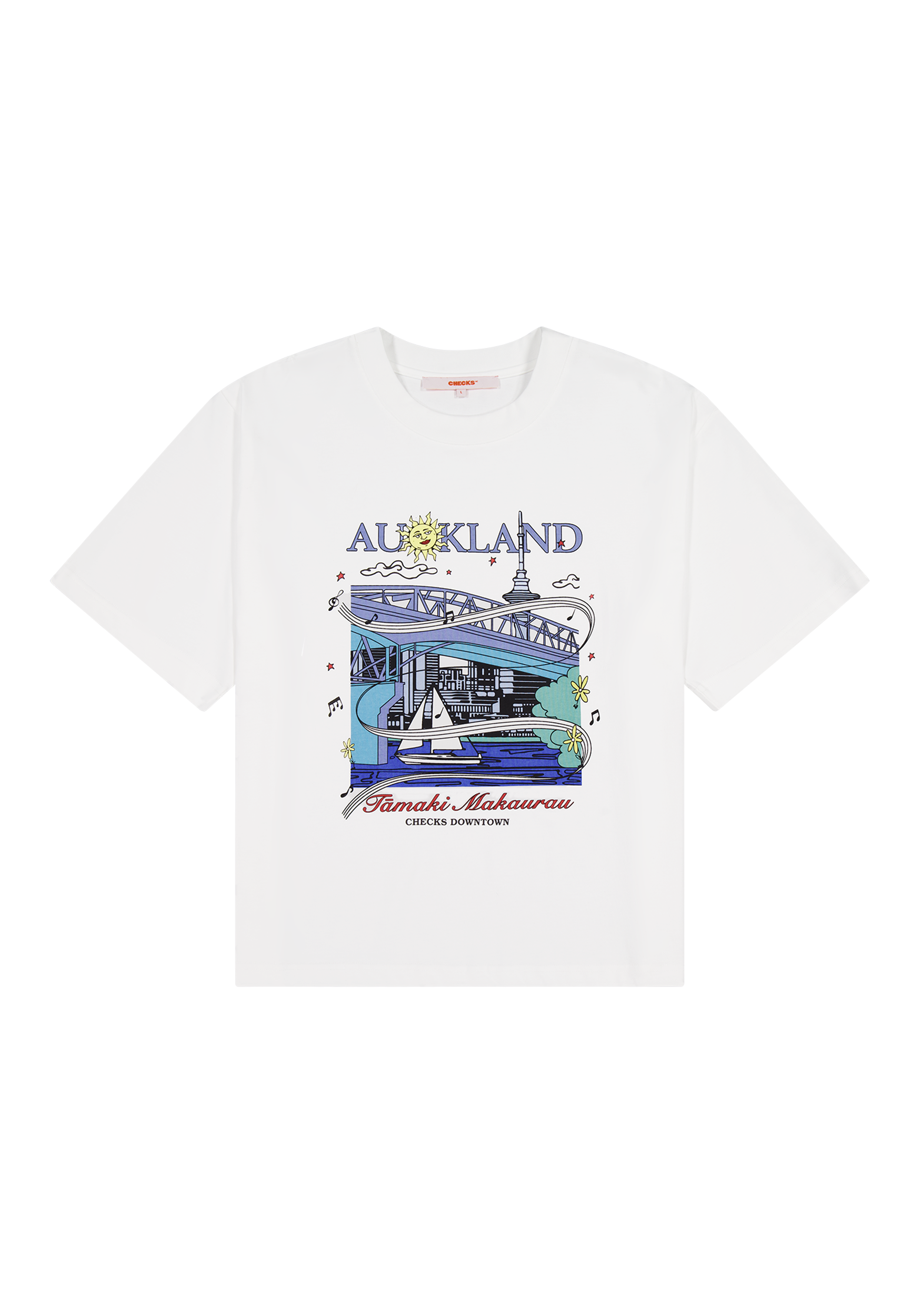 City of Sails Tee White | CHECKS DOWNTOWN