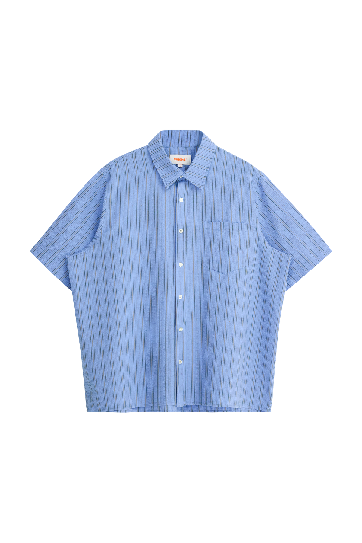 Tender Shirt Blue Seersucker | CHECKS DOWNTOWN