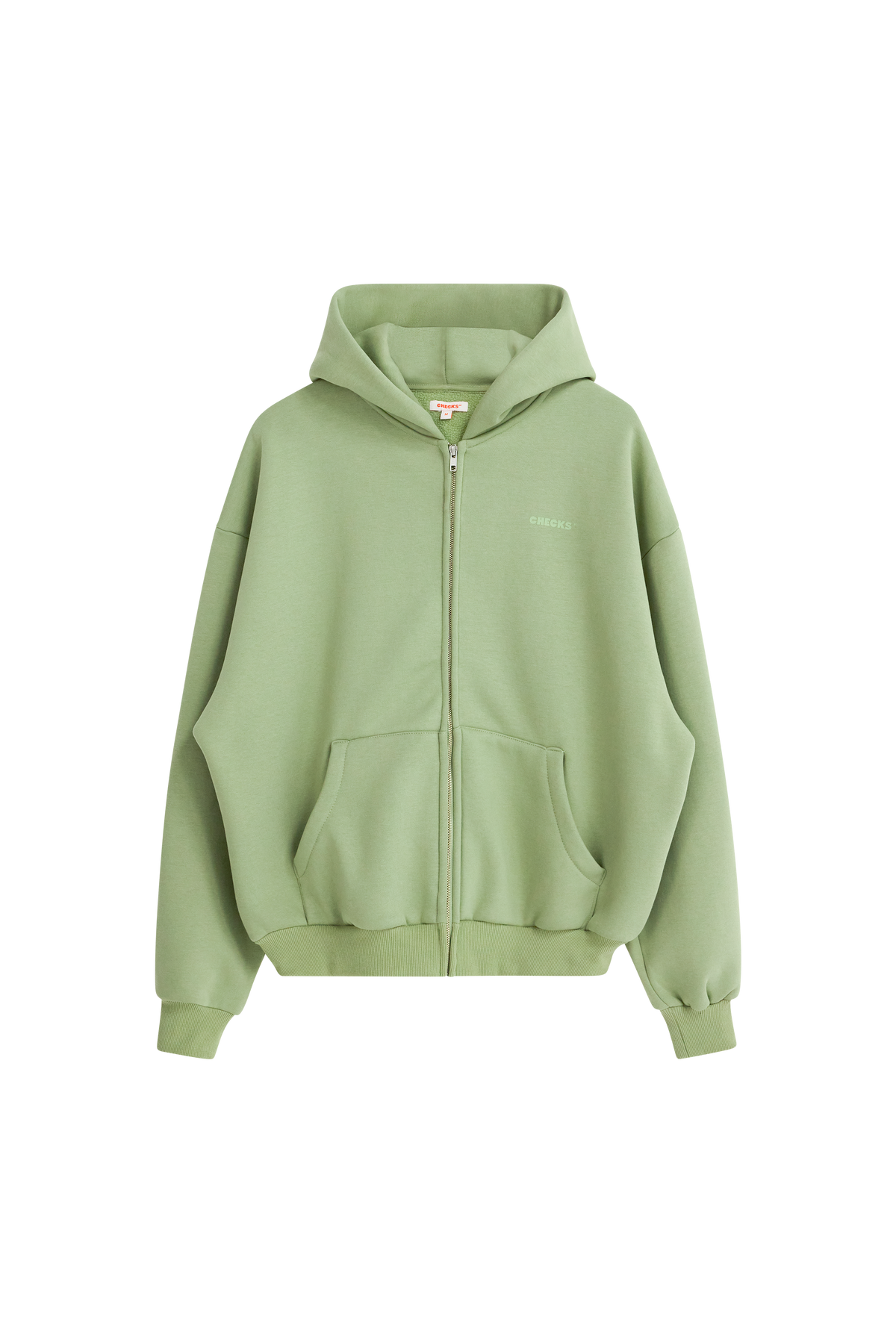 Classic Zip Hoodie Celery | CHECKS DOWNTOWN