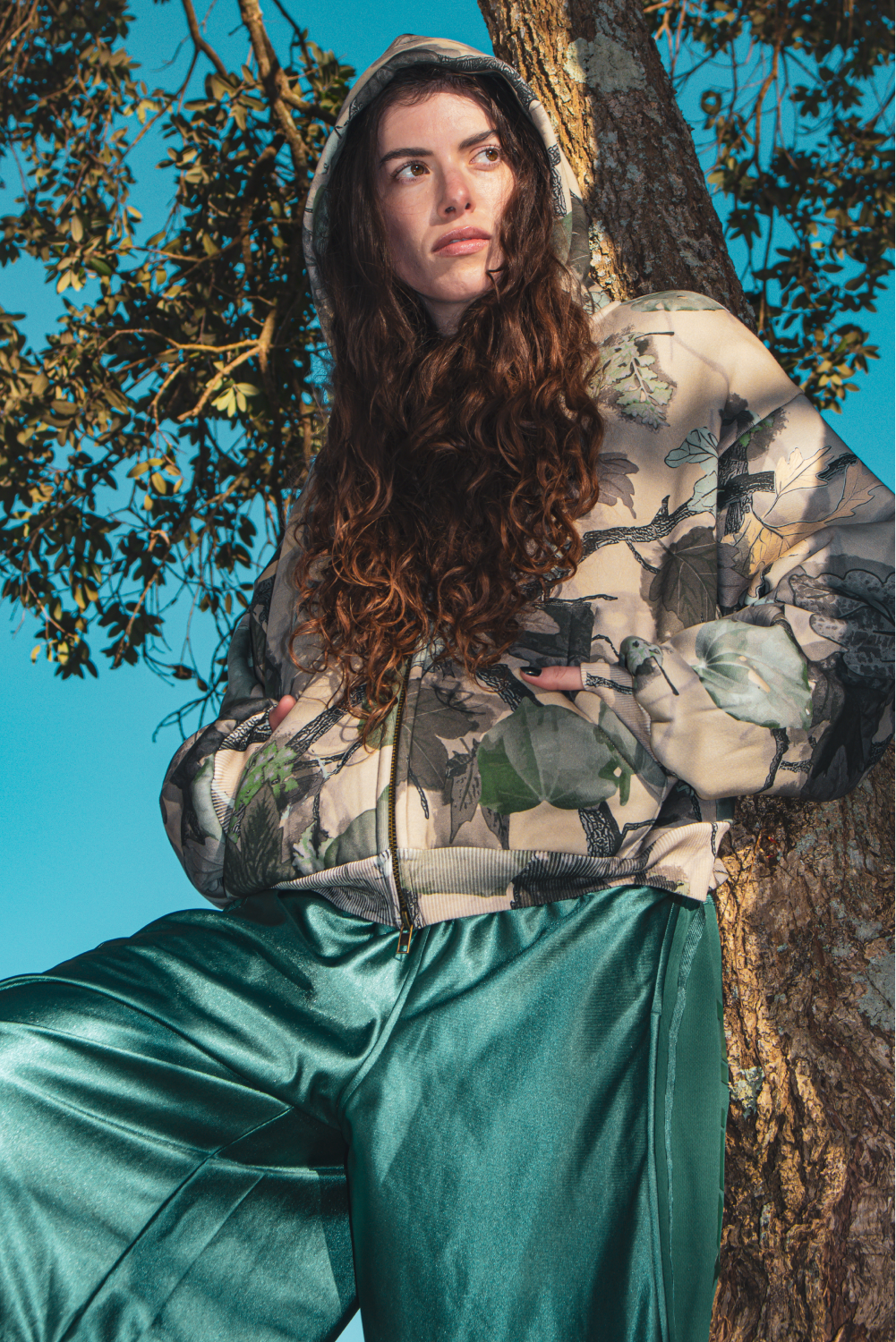 Kawakawa Camo Hoodie Brown | CHECKS DOWNTOWN