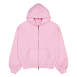 Classic Zip Hoodie Pink | CHECKS DOWNTOWN