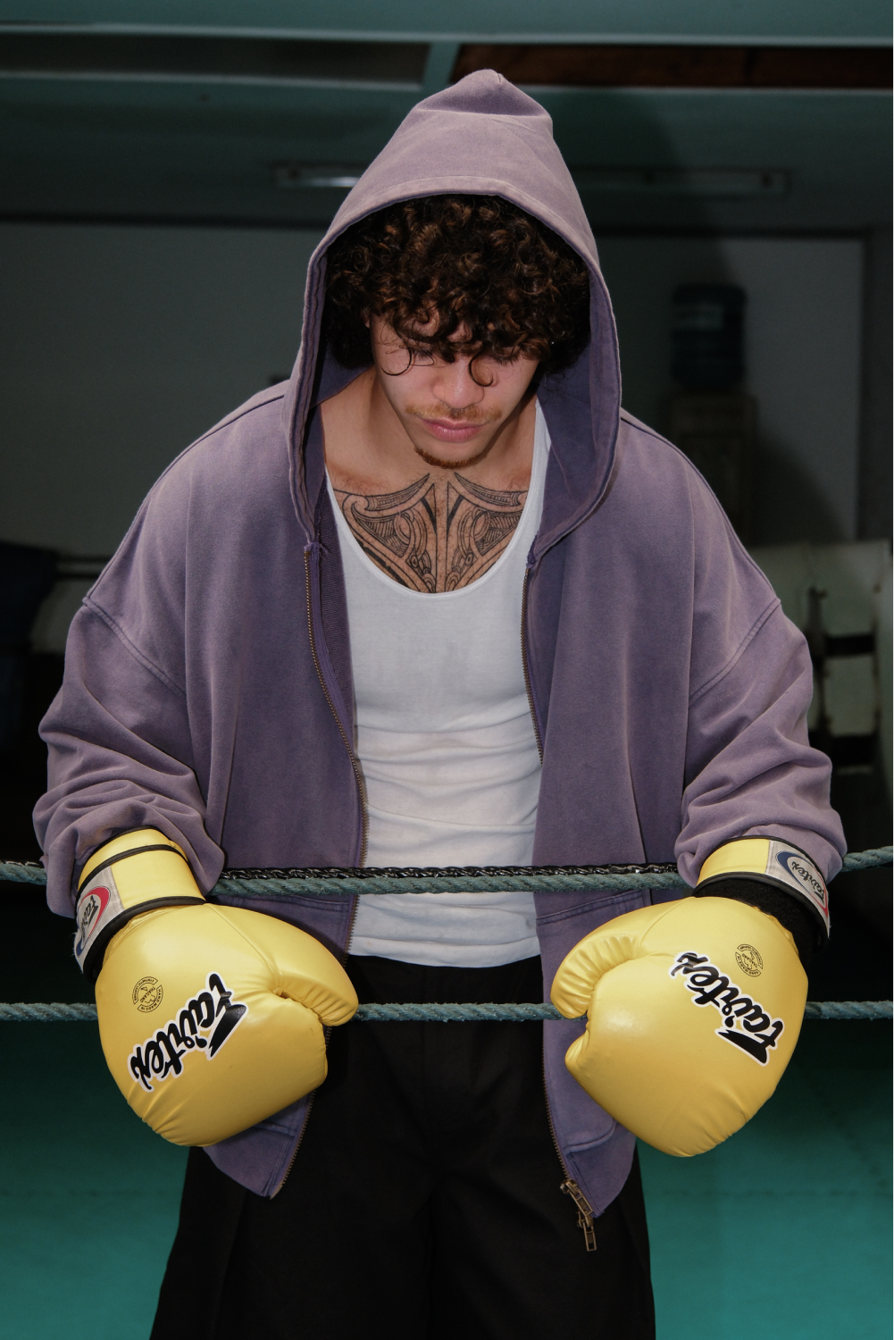 Lark Zip Hoodie Purple | CHECKS DOWNTOWN