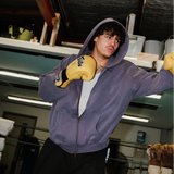 Lark Zip Hoodie Purple | CHECKS DOWNTOWN