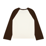 Crew Raglan Jersey Cream/Brown | CHECKS DOWNTOWN