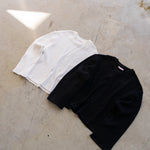 Idle Waffle Top Black | CHECKS DOWNTOWN