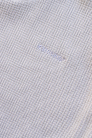 Idle Waffle Top White | CHECKS DOWNTOWN